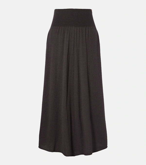  Extreme Cashmere Extreme Cashmere Nâ°470 Seduce Wool And Cashmere Midi Skirt 