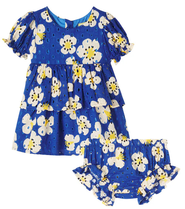  Fabula Fã¡bula Baby Cotton Dress And Bloomers Set 