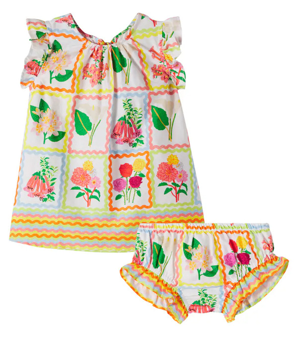  Fabula Fã¡bula Baby Cotton Dress And Bloomers Set 