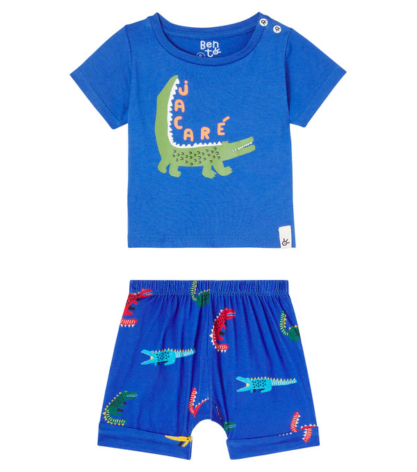  Fabula Fã¡bula Baby Jacassaurinho T-shirt And Shorts Set 