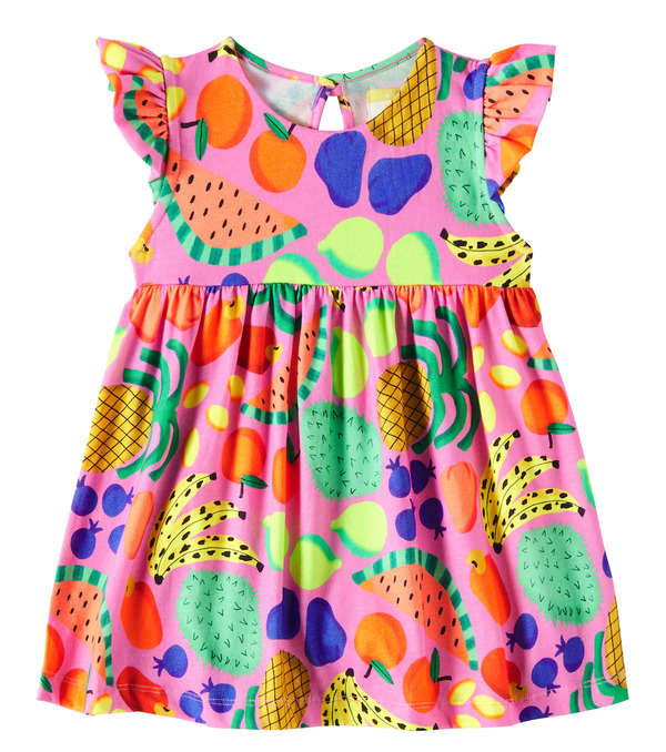  Fabula Fã¡bula Baby Ruffled Printed Cotton Dress 