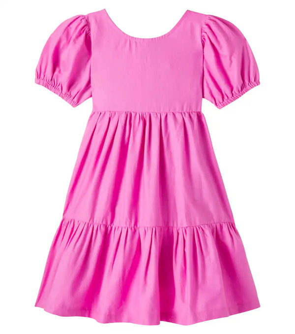  Fabula Fã¡bula Bow-detail Tiered Cotton Dress 