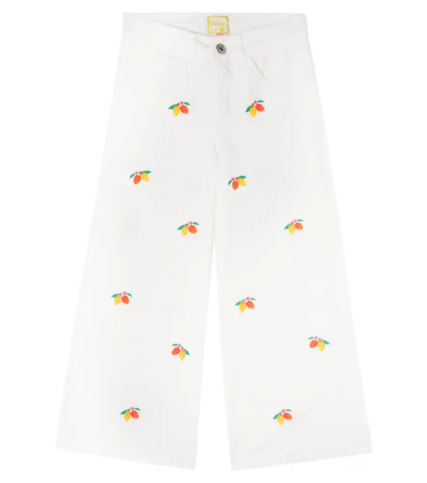  Fabula Fã¡bula Embroidered Cotton-blend Twill Pants 