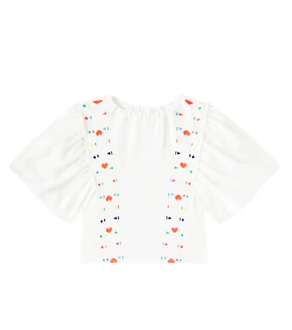  Fabula Fã¡bula Embroidered Cotton Top 