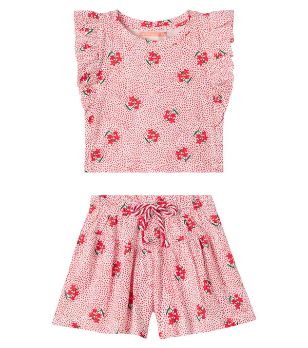  Fabula Fã¡bula Jardinzinho Cotton Top And Shorts Set 