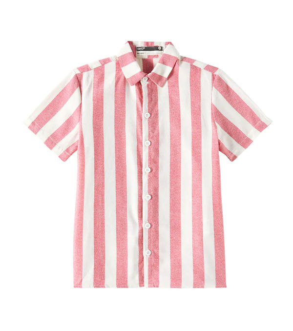  Fabula Fã¡bula Maxi Striped Cotton Shirt 