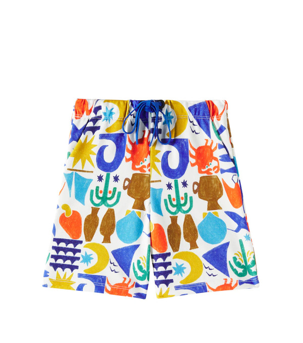  Fabula Fã¡bula Printed Cotton Bermuda Shorts 