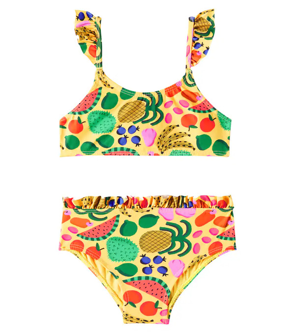  Fabula Fã¡bula Printed Ruffled Bikini 