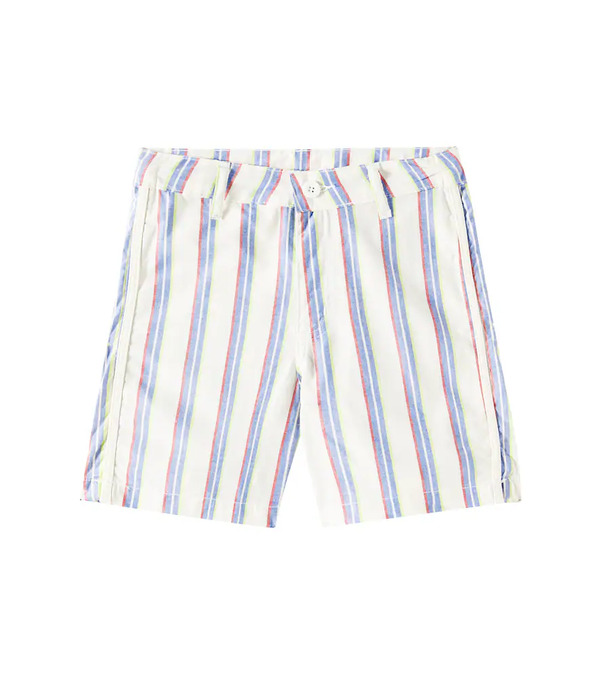  Fabula Fã¡bula Striped Cotton Bermuda Shorts 