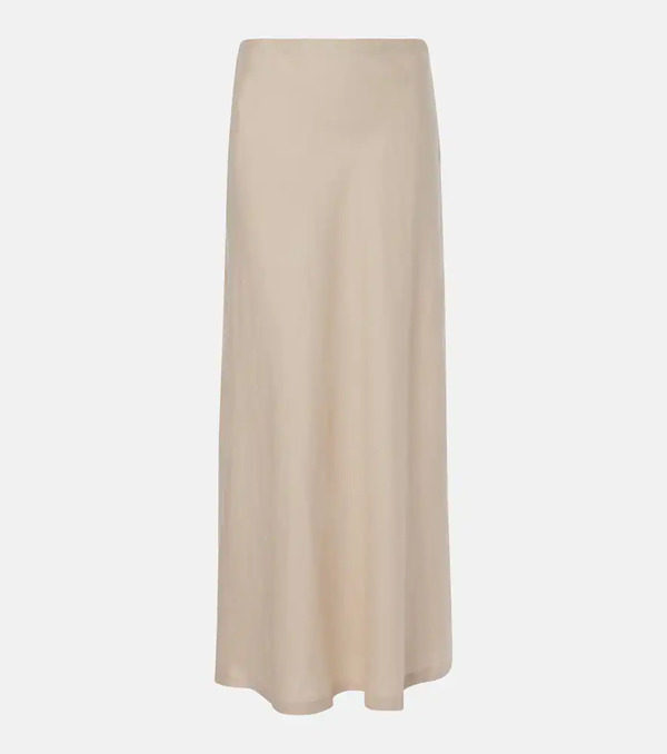  Faithfull Faithfull Antibes Low-rise Linen Maxi Skirt 