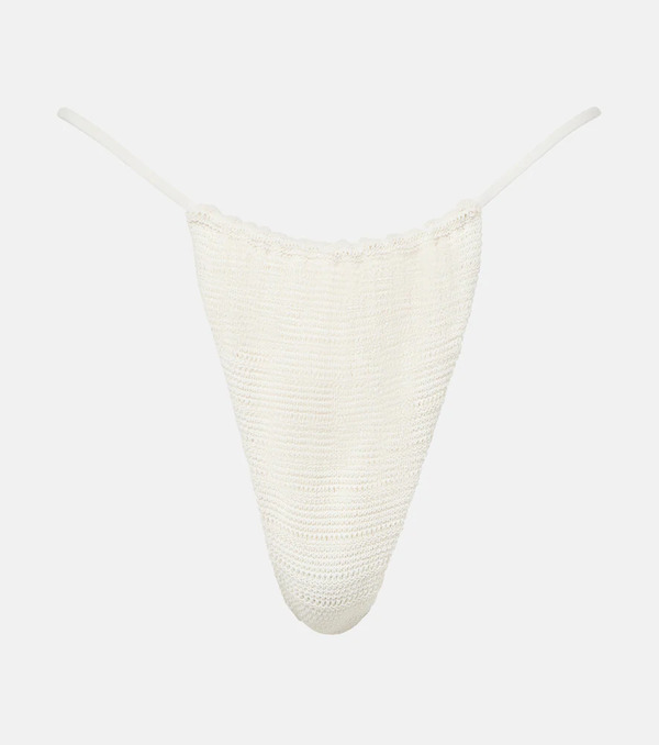  Faithfull Faithfull Brita Cotton-blend Crochet Bikini Bottoms 