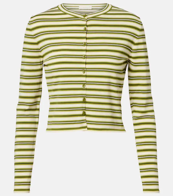  Faithfull Faithfull Cinta Striped Cotton-blend Cardigan 