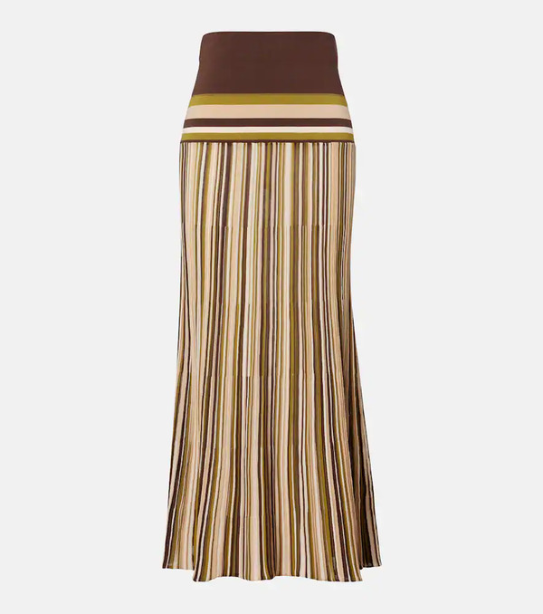  Faithfull Faithfull Citara Plissã© Cotton-blend Maxi Skirt 