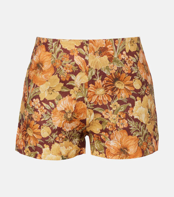  Faithfull Faithfull Lila Floral Linen Shorts 