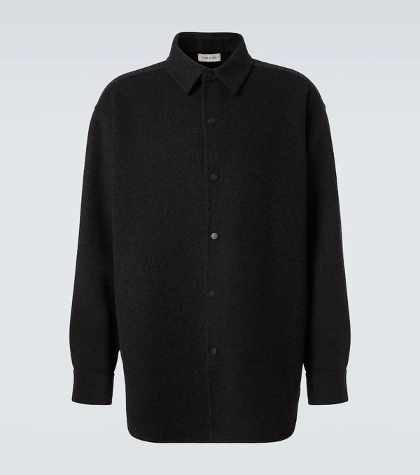  Fear Of God Fear Of God Wool And Cashmere Overshirt 