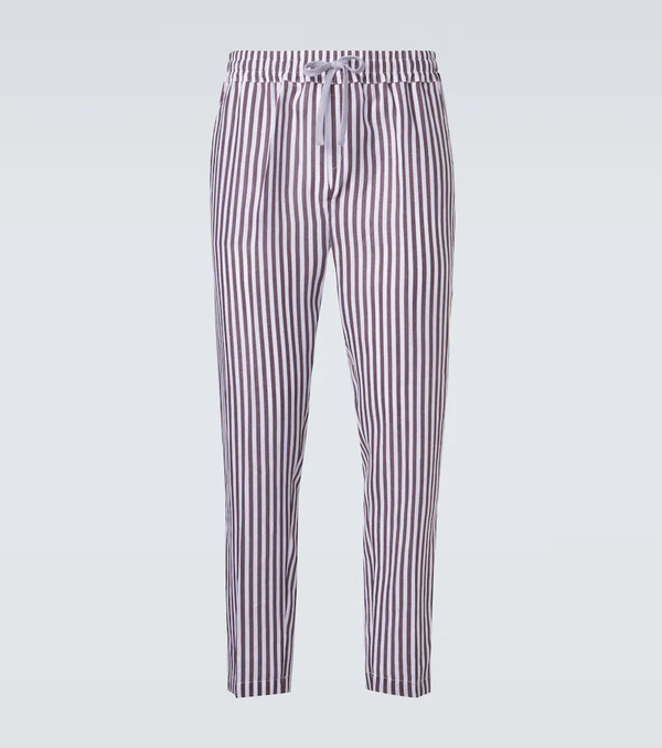  Fedeli Fedeli Striped Linen Straight Pants 