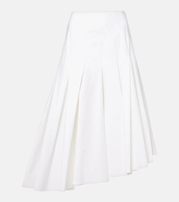  Fforme Fforme Rio Asymmetric Cotton Midi Skirt 