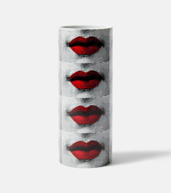  Fornasetti Fornasetti Bocche Small Porcelain Vase 