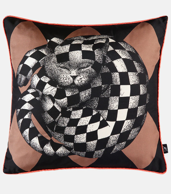  Fornasetti Fornasetti High Fidelity Silk Cushion 