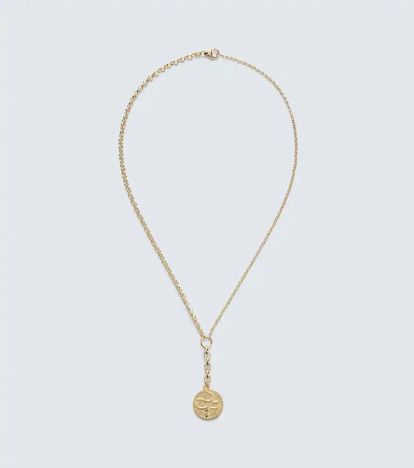  Foundrae Foundrae Wholeness Medium 18kt Gold Pendant Necklace With Diamond 