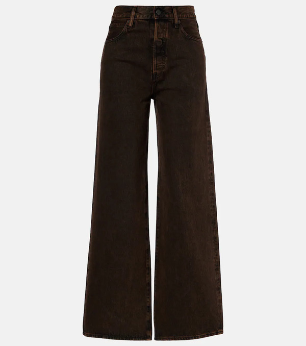  Frame Frame Collegiate High-rise Wide-leg Jeans 