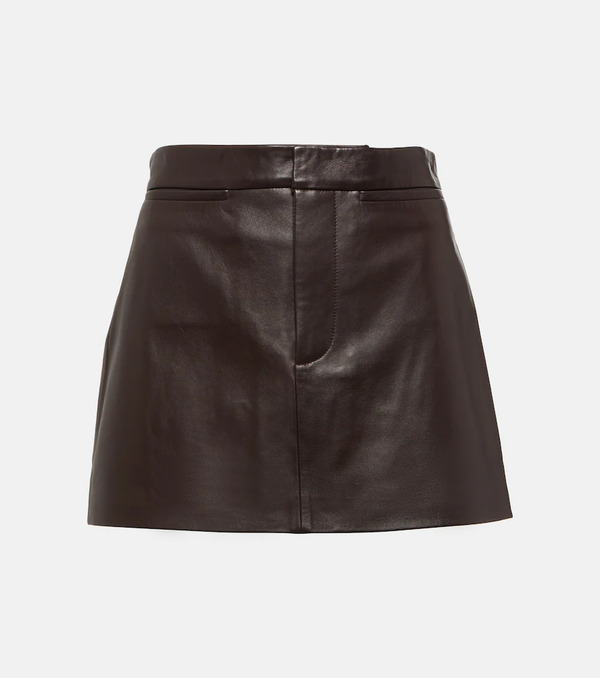  Frame Frame Leather Miniskirt 