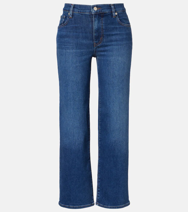  Frame Frame Mellow Cropped Mid-rise Straight Jeans 