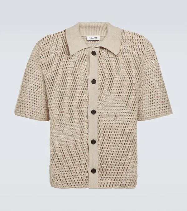  Frame Frame Open-knit Cotton Cardigan 