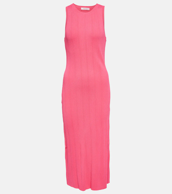  Frame Frame Ribbed-knit Midi Dress 