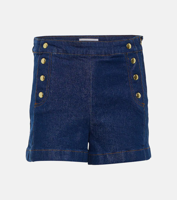  Frame Frame Sailor High-rise Denim Shorts 