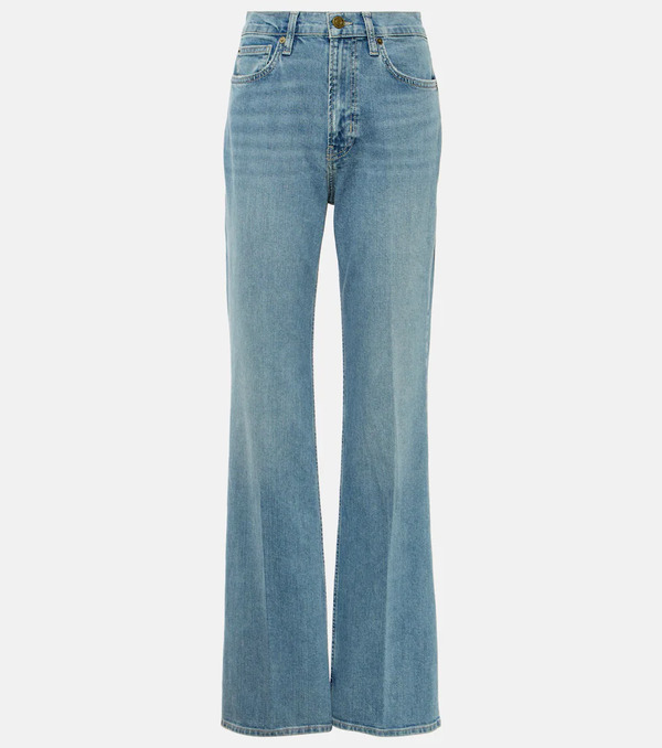  Frame Frame The Slim Stacked High-rise Straight Jeans 