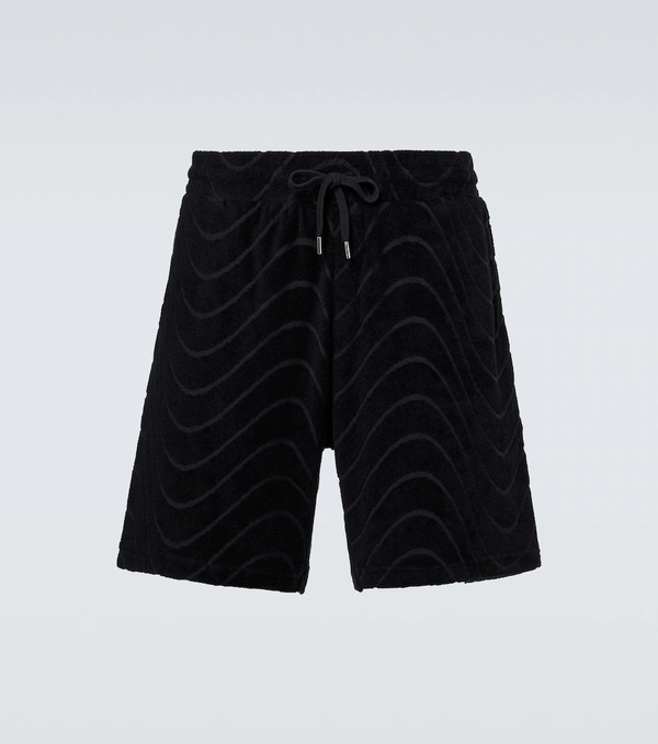  Frescobol Carioca Frescobol Carioca Embroidered Cotton-blend Terry Shorts 