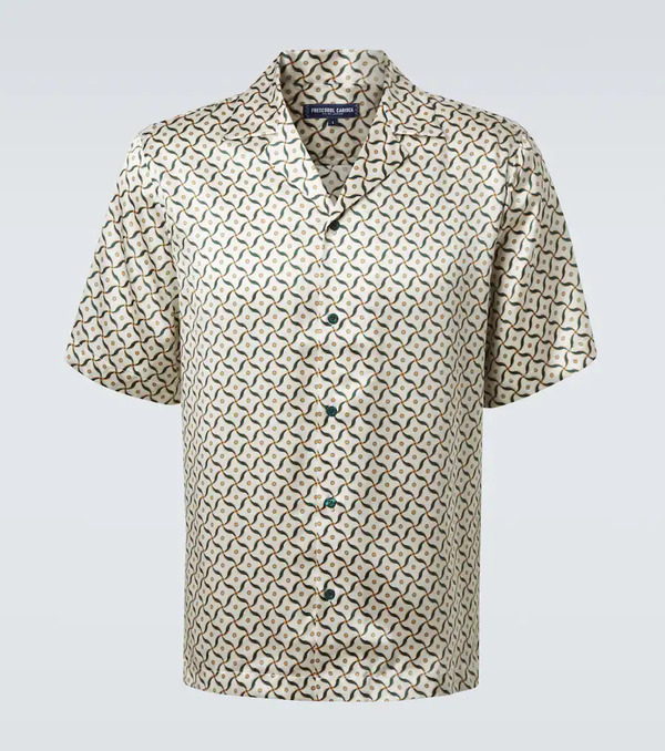  Frescobol Carioca Frescobol Carioca Roberto Printed Silk Bowling Shirt 