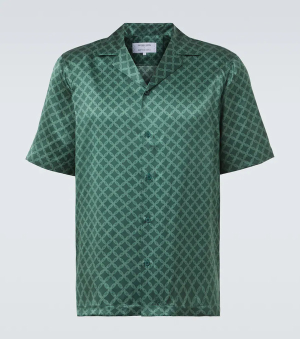  Frescobol Carioca Frescobol Carioca Roberto Printed Silk Bowling Shirt 