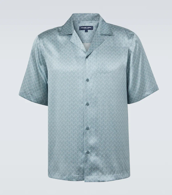  Frescobol Carioca Frescobol Carioca Roberto Printed Silk Bowling Shirt 