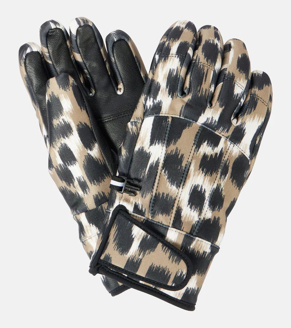  Fusalp Fusalp Glacier Leather-trimmed Ski Gloves 