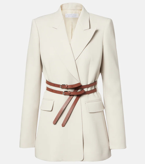  Gabriela Hearst Gabriela Hearst Belted Wool Blazer 