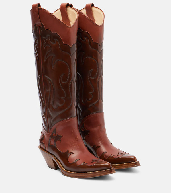  Gabriela Hearst Gabriela Hearst Capitana Leather Cowboy Boots 