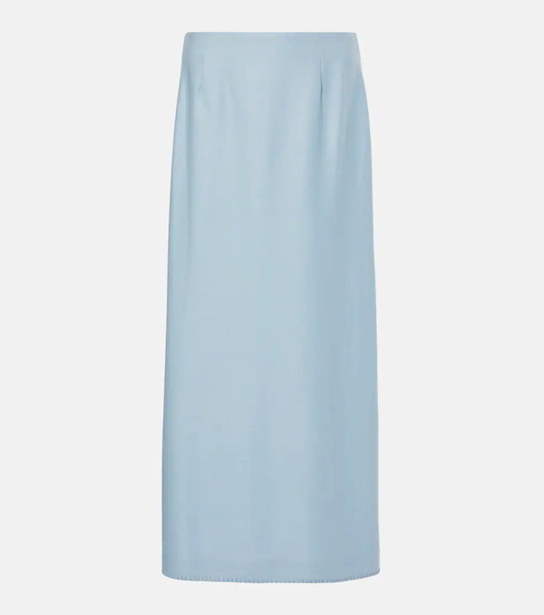  Gabriela Hearst Gabriela Hearst Defina Silk And Wool Midi Skirt 