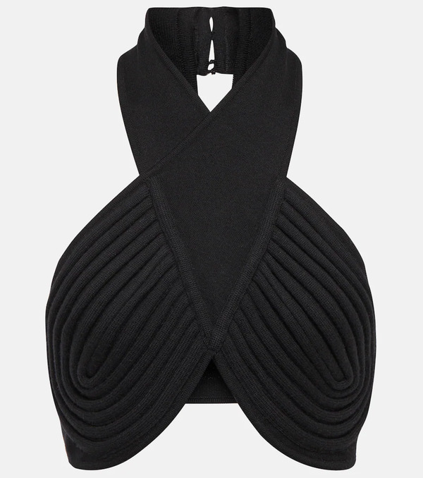  Gabriela Hearst Gabriela Hearst Eris Halterneck Wool Bralette 