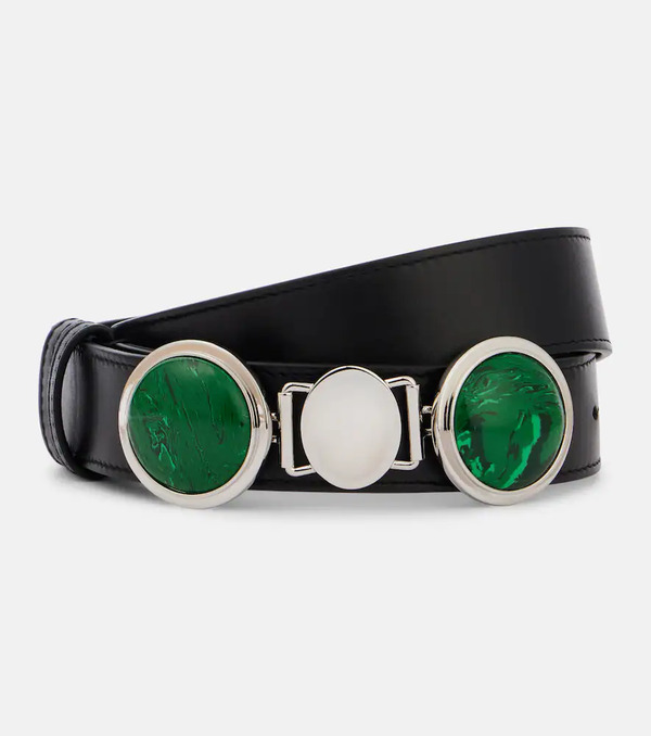  Gabriela Hearst Gabriela Hearst Grange Malachite Leather Belt 