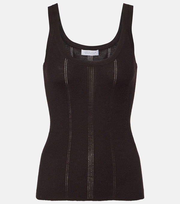  Gabriela Hearst Gabriela Hearst Pointelle Wool Tank Top 