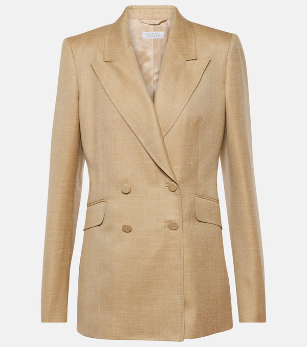  Gabriela Hearst Gabriela Hearst Wool, Silk And Linen Blazer 