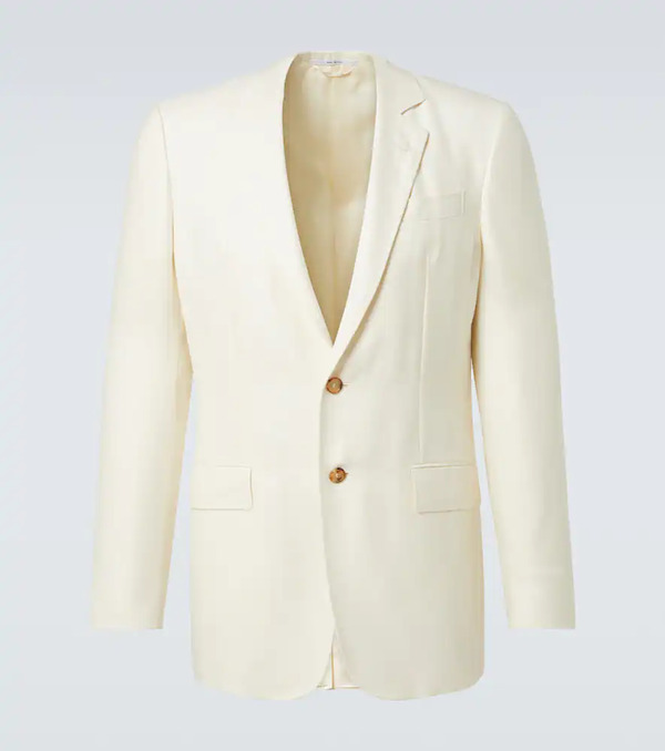  Gabriela Hearst Gabriela Hearst Wool, Silk, And Linen Suit Jacket 