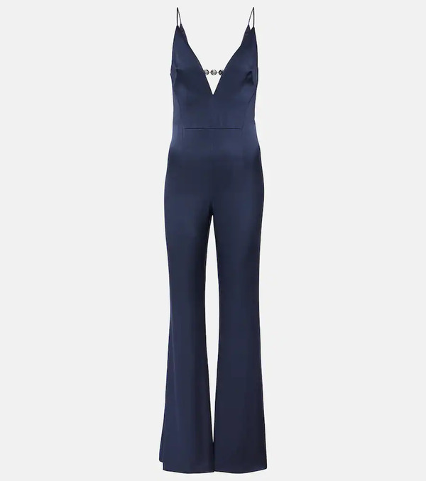  Galvan Galvan Avedon Globe Crãªpe Satin Jumpsuit 