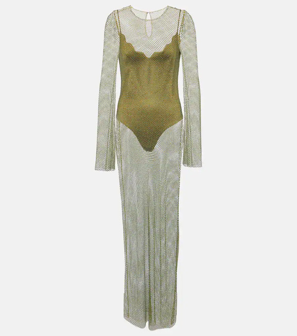  Galvan Galvan Gloria Crystal-embellished Maxi Dress 