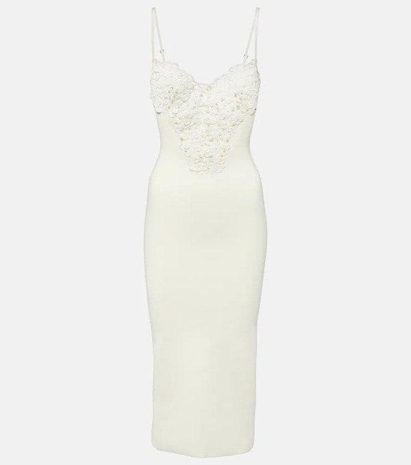  Galvan Galvan Sculpted Spiral Midi Dress 