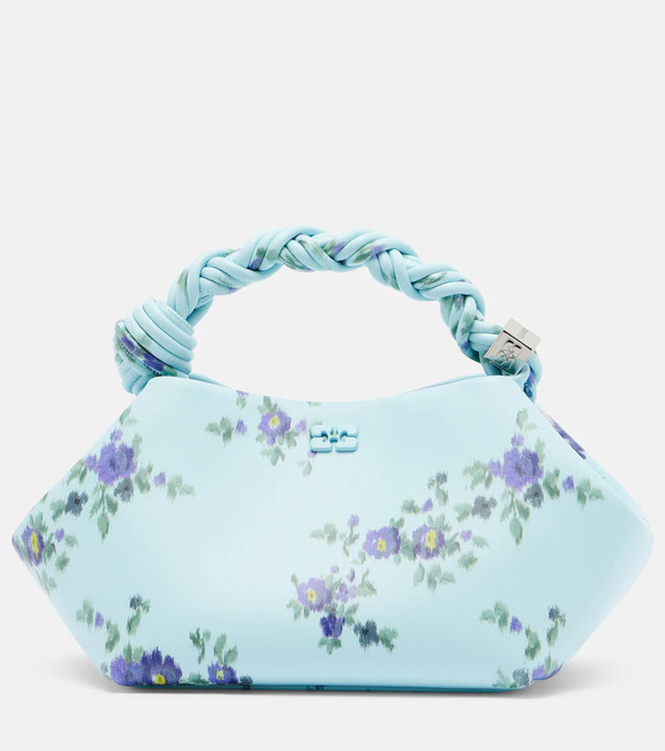  Ganni Ganni Bou Small Floral Top-handle Bag 