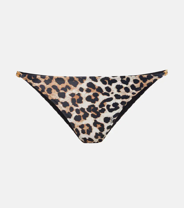  Ganni Ganni Leopard-print Bikini Bottoms 