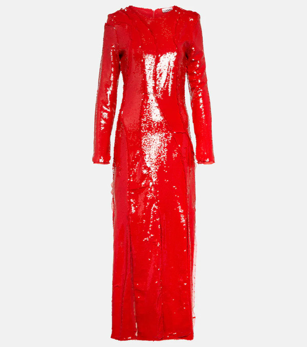  Ganni Ganni Sequined Maxi Dress 